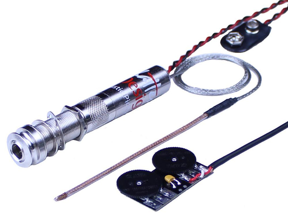 UST-1 Active VT - Steel String Under Saddle Pickup with Player Endpin Jack Preamp and Volume & Tone Thumbwheel Controls