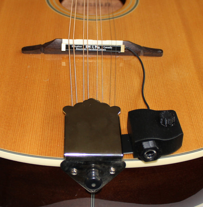 BM-1 Pro - Mandolin, Mandola & Bouzouki Pickup with M2plus Jack Assembly for Fixed Height Bridges & Gibson-style Tailpieces